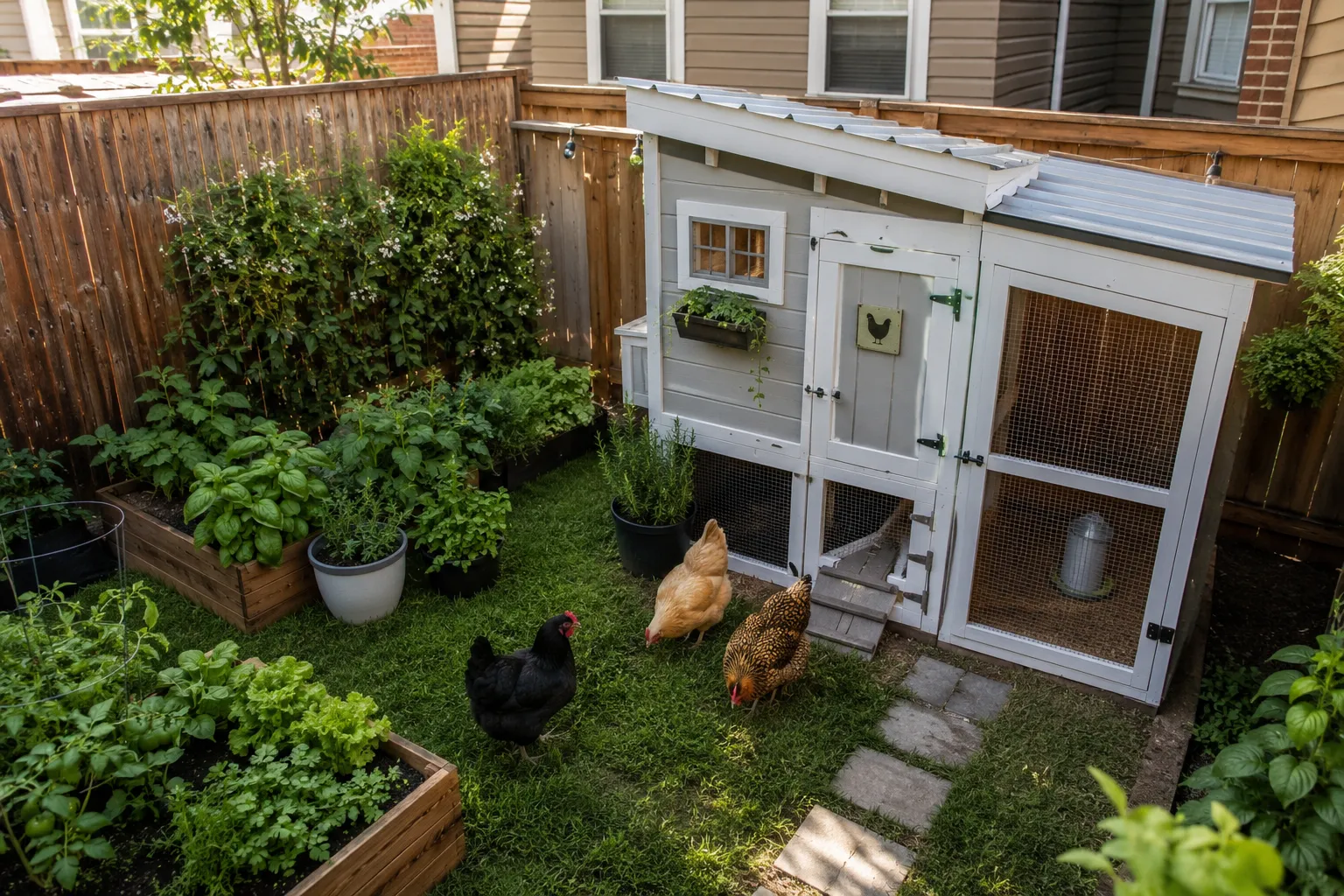 Best Quiet Chickens for Small Urban Lots
