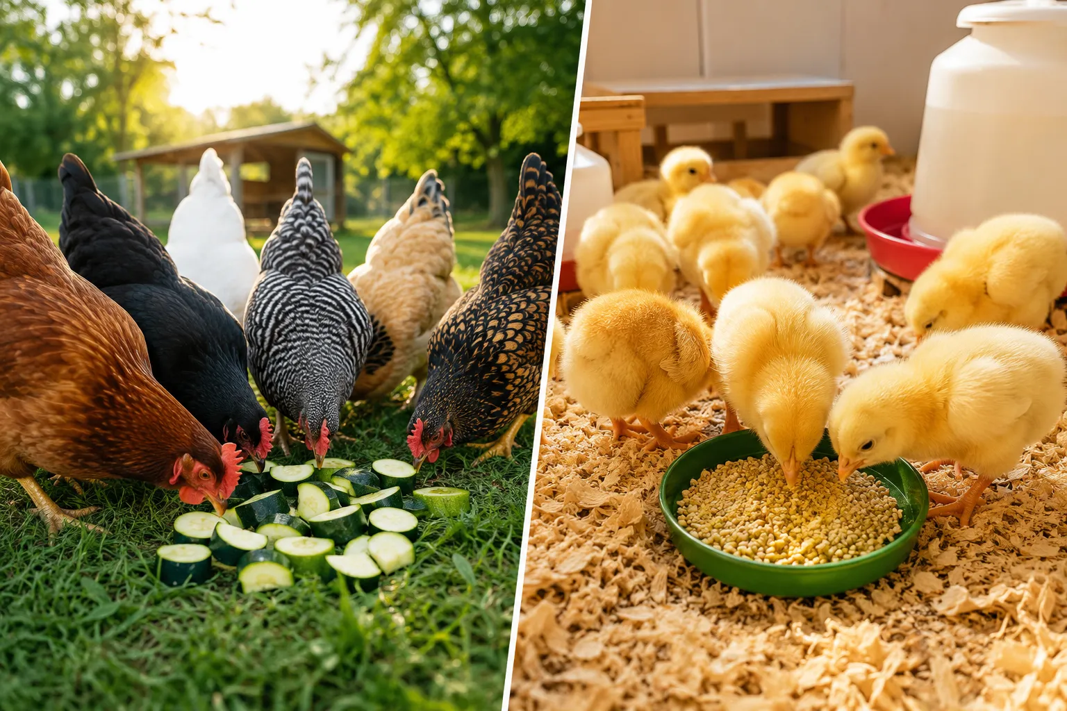 Can Baby Chicks Eat Zucchini?