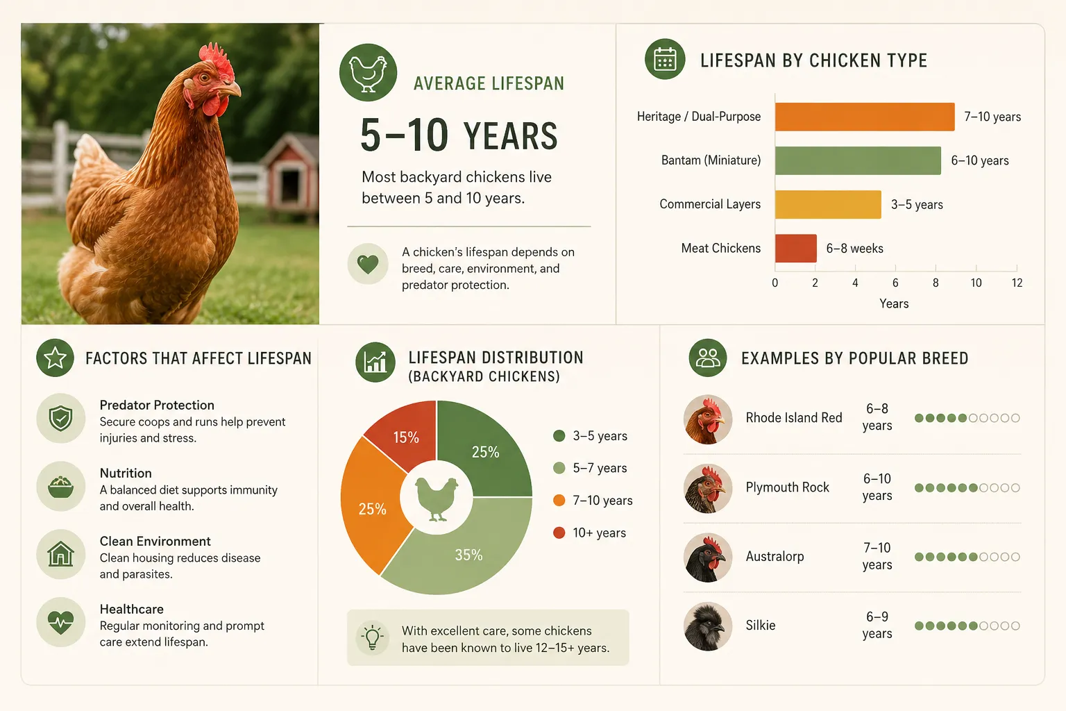 Do Egg-Laying Hens Live Shorter Lives?