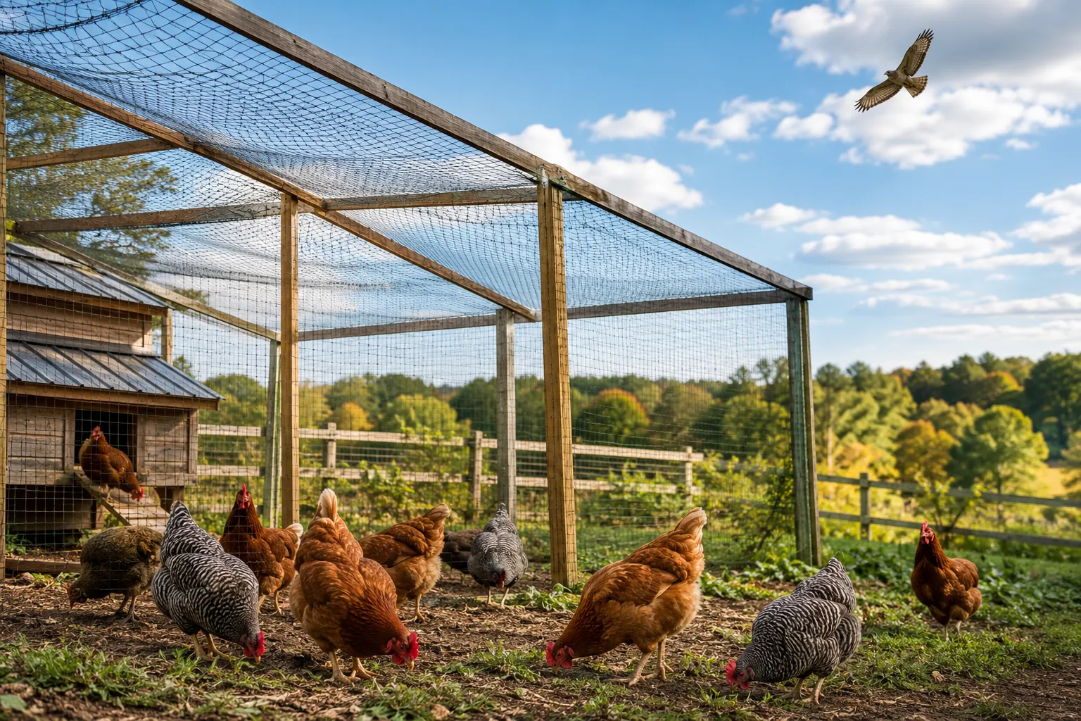 How to Protect Chickens From Hawks