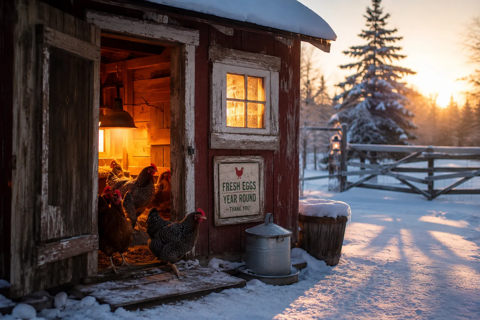 Should You Light the Coop in Winter for Eggs?