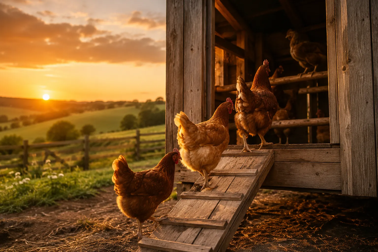 What Time Do Chickens Go to Roost?